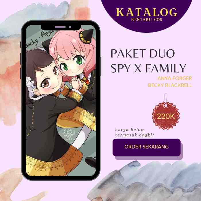 PAKET DUO SPY X FAMILY Anya X Becky
