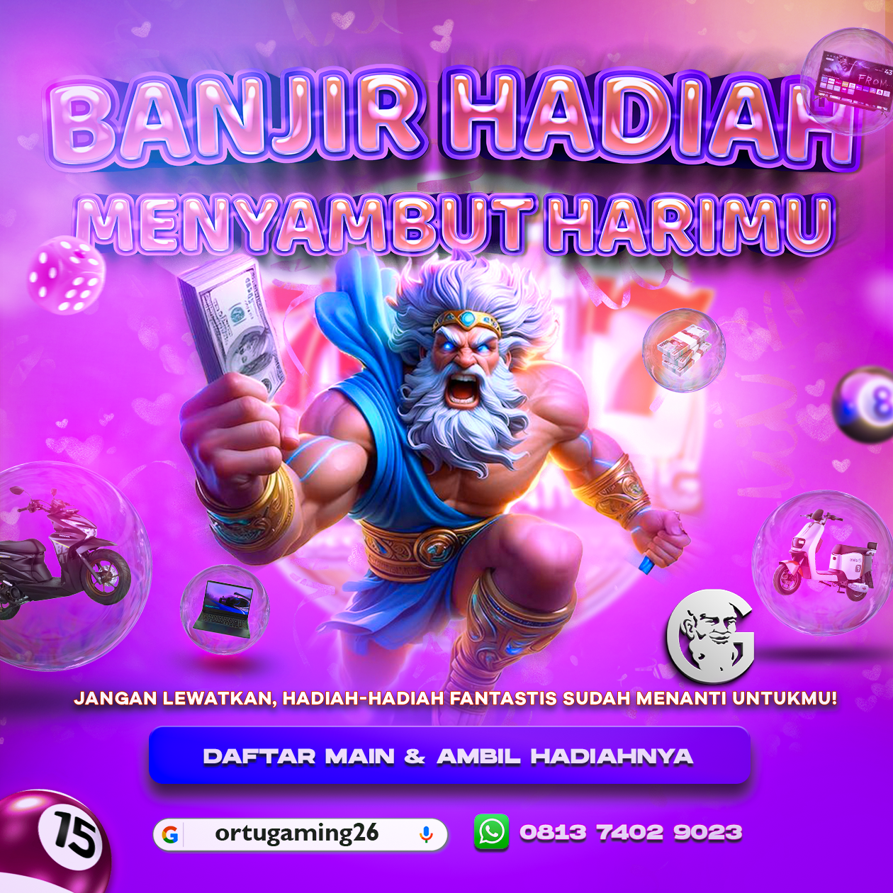 Ortugaming platform gaming resmi berlisensi. Ribuan permainan, deposit mudah via bank & e-wallet, customer service 24 jam