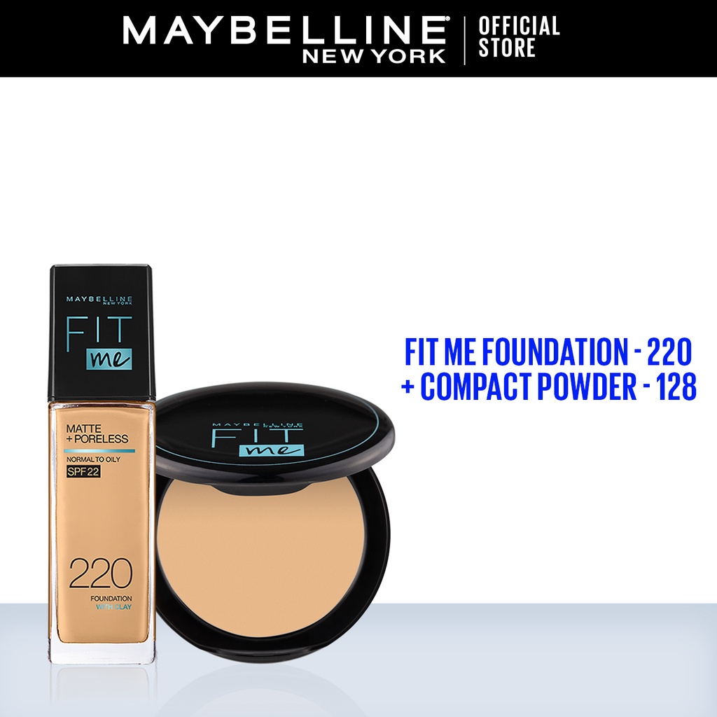 011 - Maybelline natural beige foundation & compact powder 