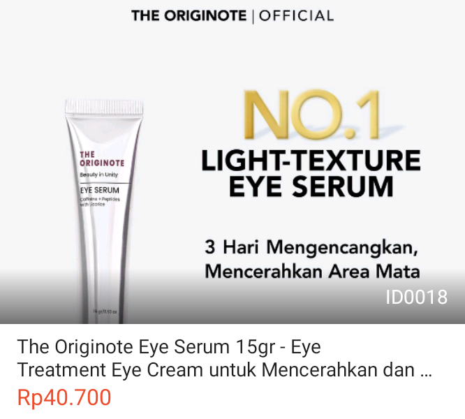 016 - The Originote Eye Serum 15gr