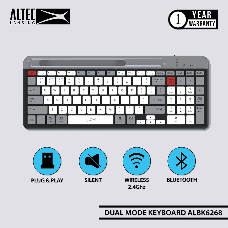 Altec Lansing Keyboard Dual Mode Wireless/Bluetooth