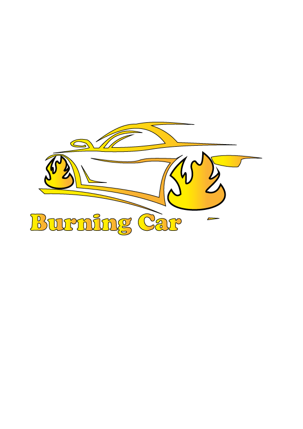 Burning car