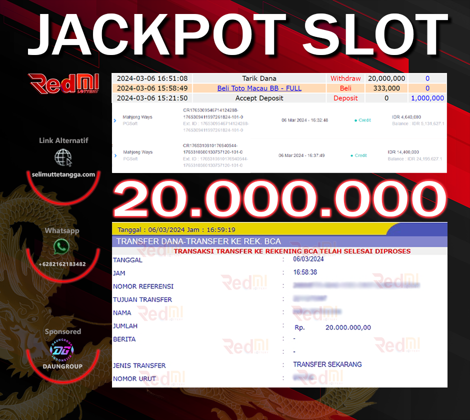 REDMITOTO ialah situs toto online dengan hadiah menarik lainnya gabung sekarang juga bersama kami di REDMITOTO
