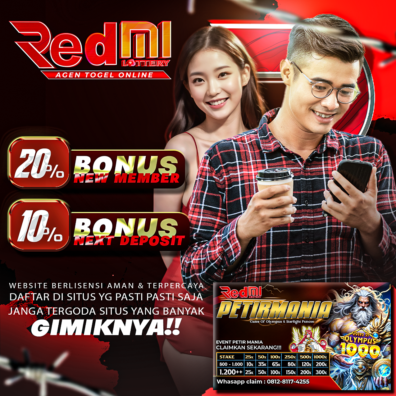 REDMITOTO menghadirkan prediksi togel online jitu dan akurat yang membantu member dalam menentukan angka taruhan terbaik di setiap pasaran yang tersedia setiap hari.