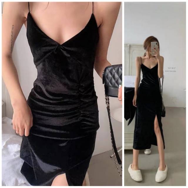 343. Velvet Mini Dress