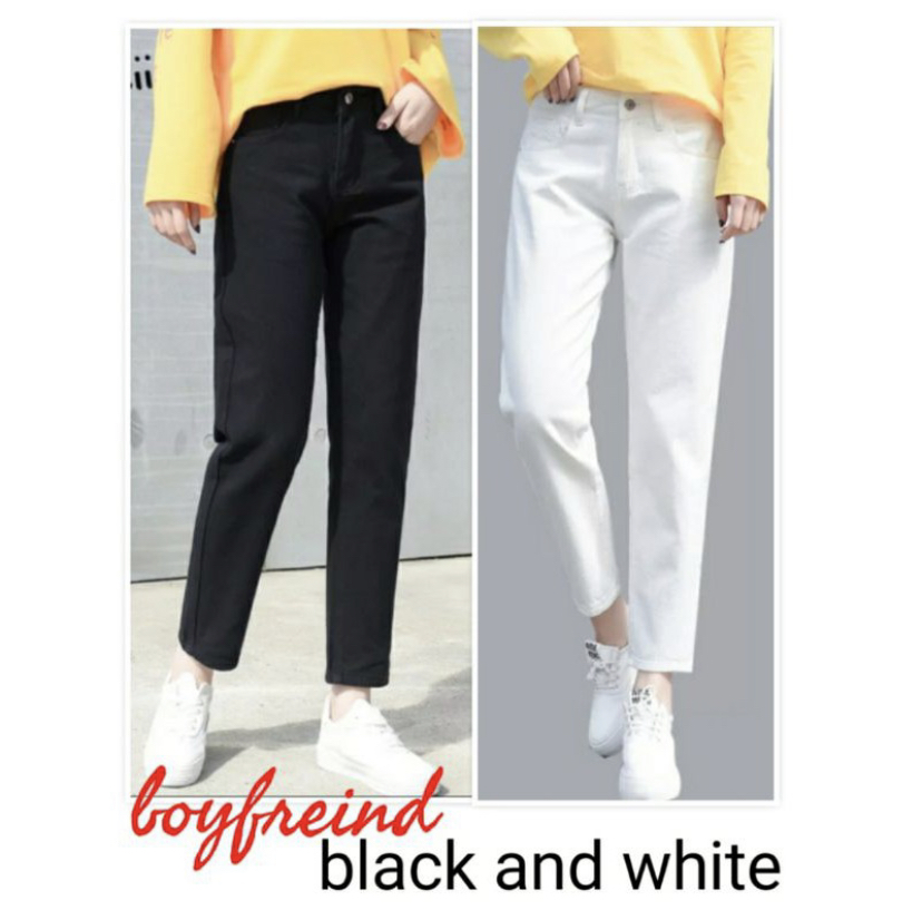 100. CELANA BOYFRIEND BLACK
