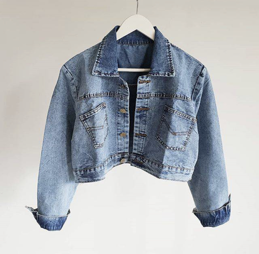222. JACKET JEANS CROP