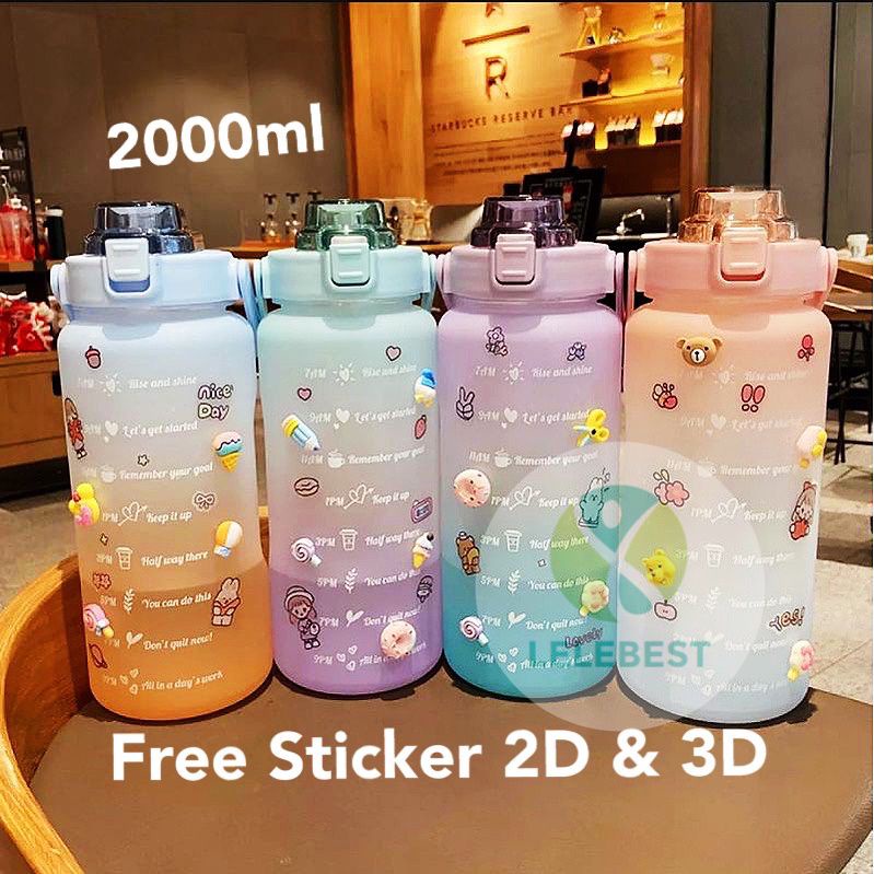 Botol Minum 2 Liter Botol Minum Viral Botol Pelangi