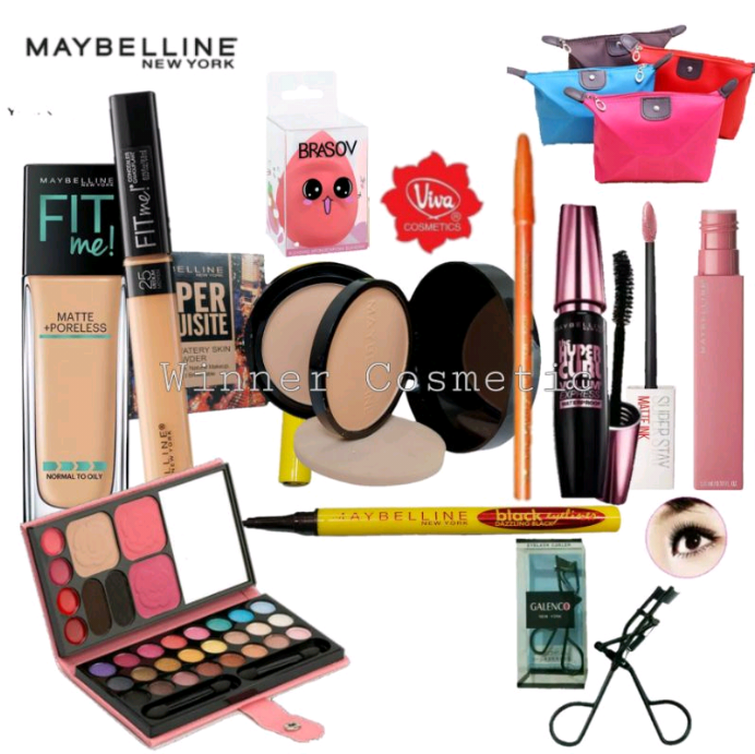 Paket Makeup Mayblline 10 In 1 