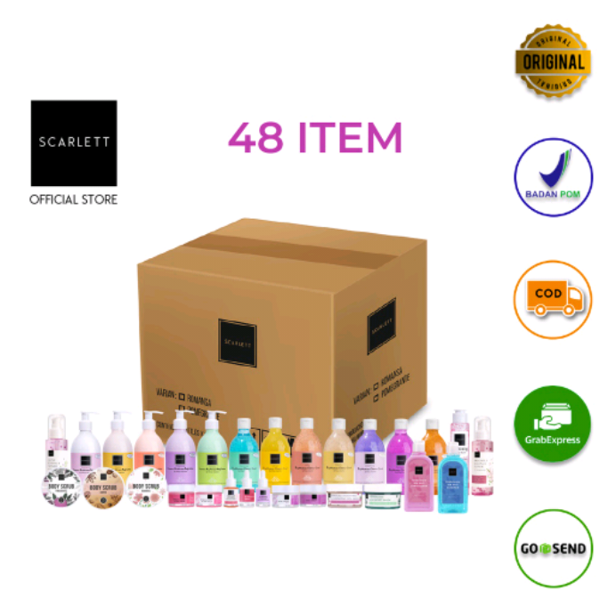 Scarlwtt Whitening Paket Reseller 48 Item
