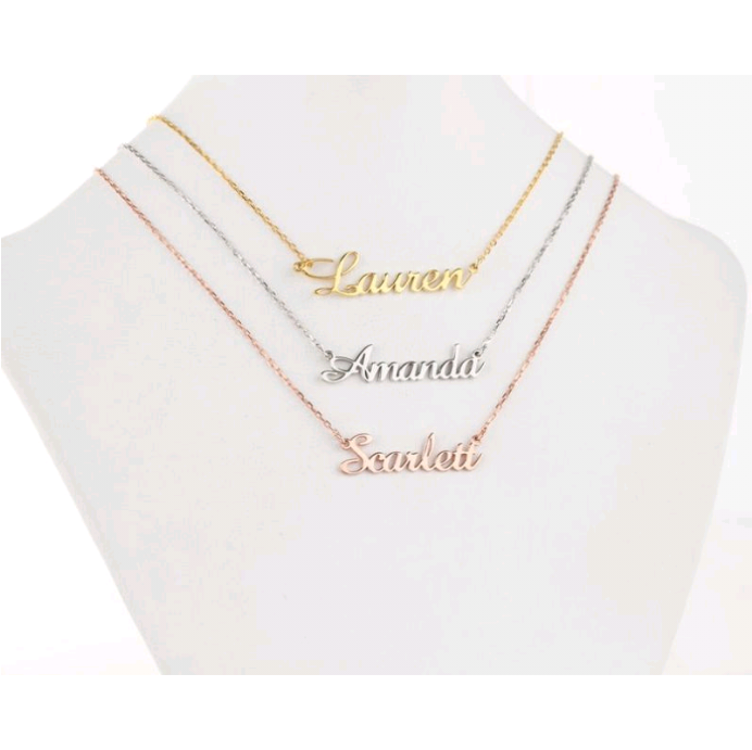 Kalung Titanium Cetak Nama Swndiri