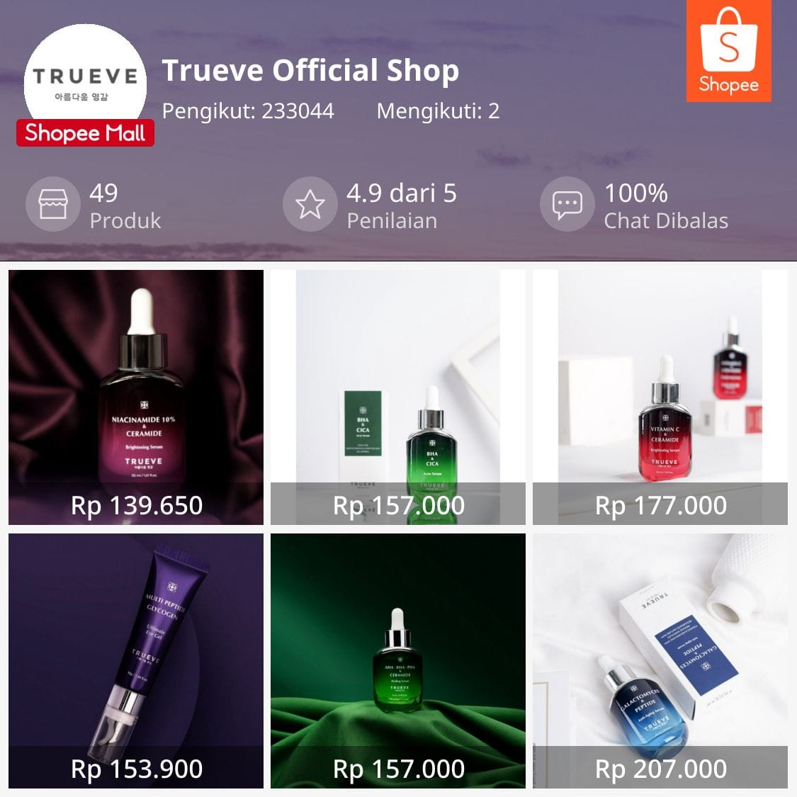 60. SERUM PENGHILANG BEKAS JERAWAT(TRUEVE SKINCARE)