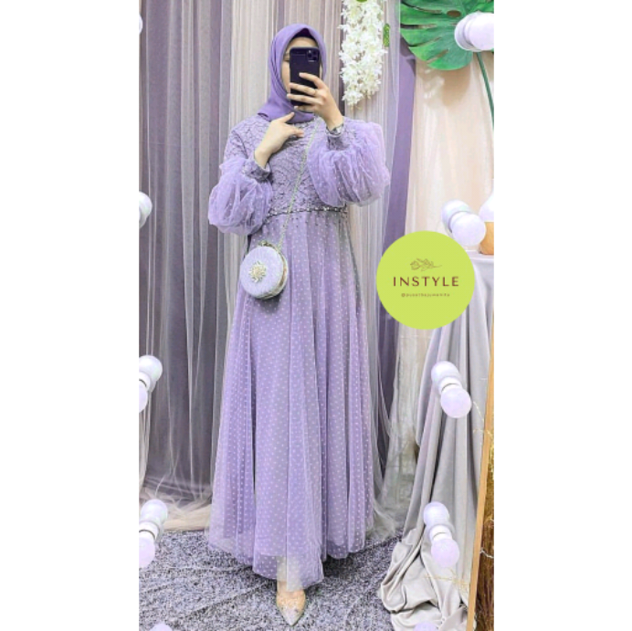 Inah dress bukat tile, gamis 