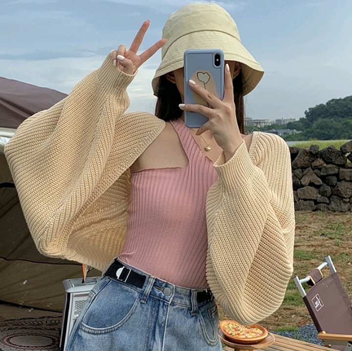 Fashion long-sleeved knitted cardigan jacket
