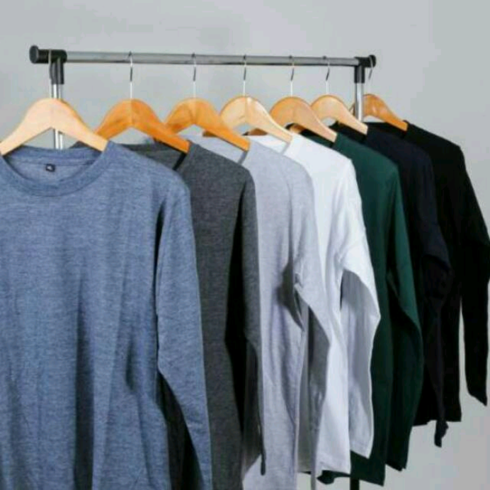 Kaos Polos Lengan Panjang