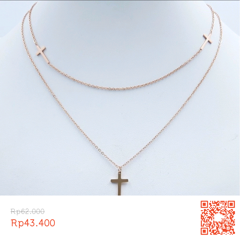 Kalung Salib Titanium
