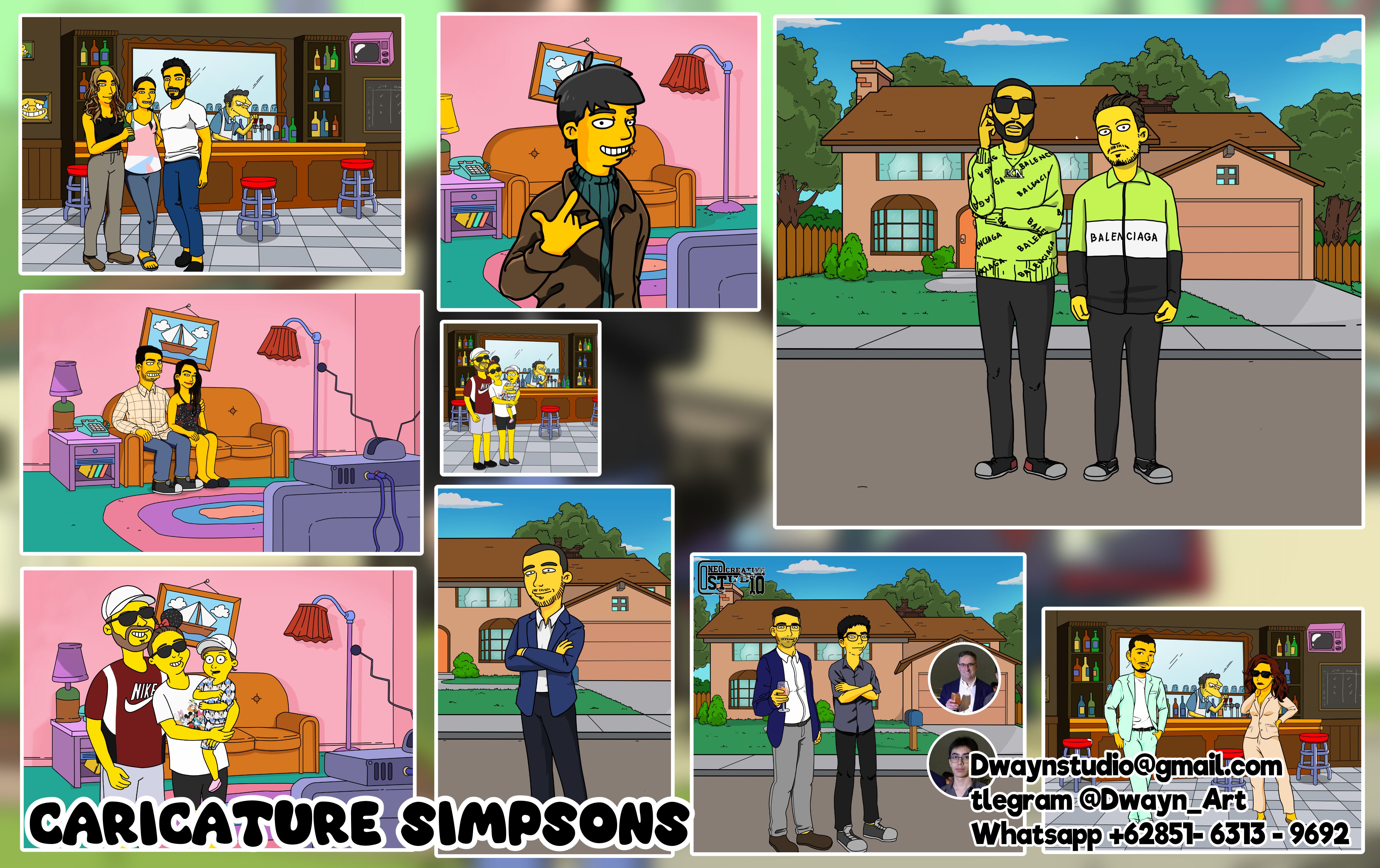 PORTOPOLIO CALICATURE SIMPSON