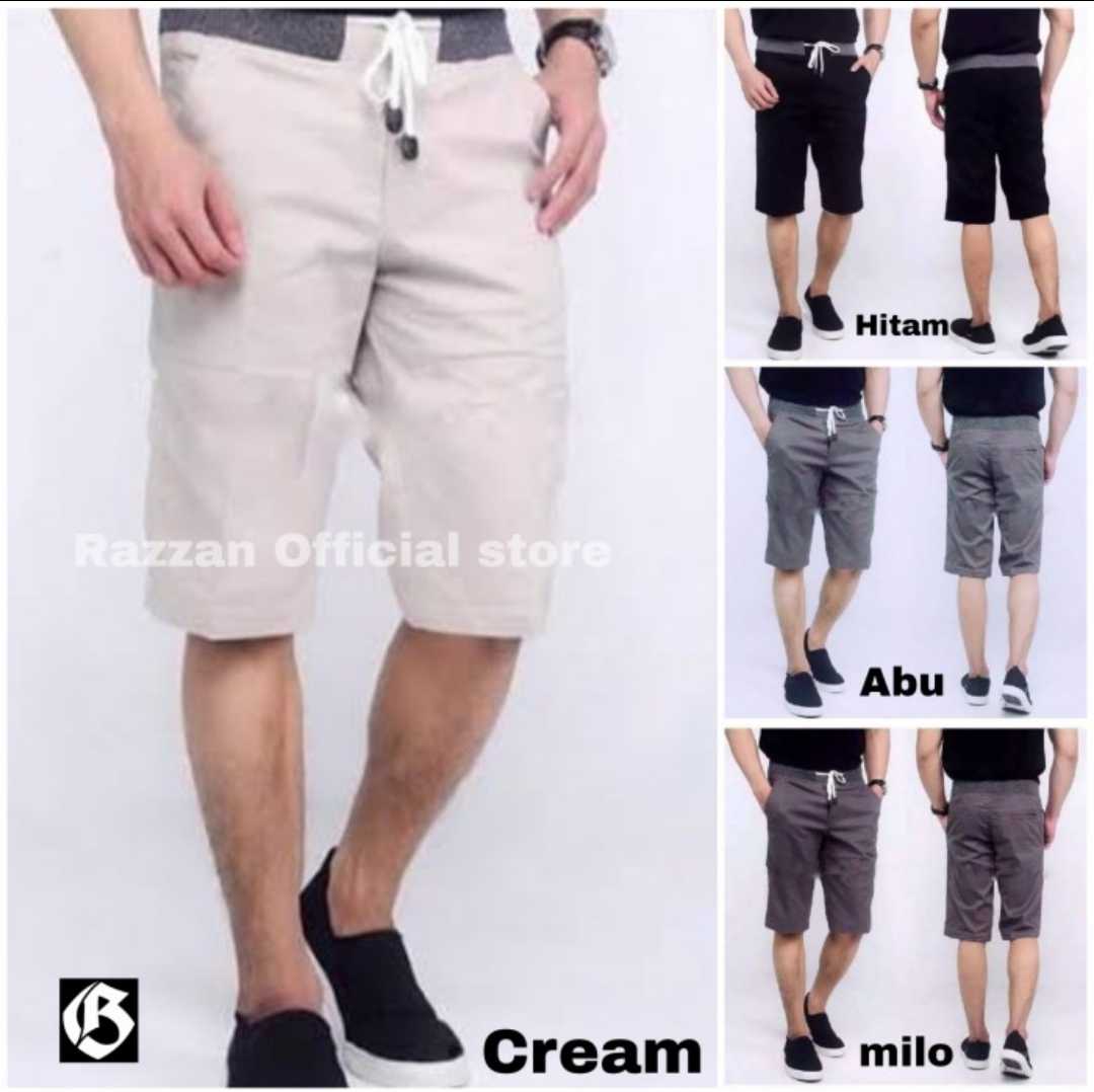 celana pendek krem