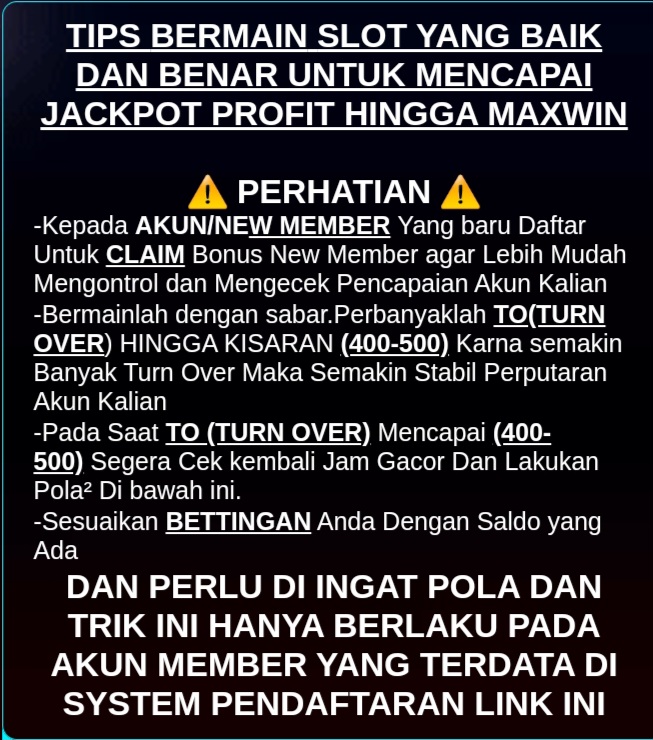 TIPS BERMAIN