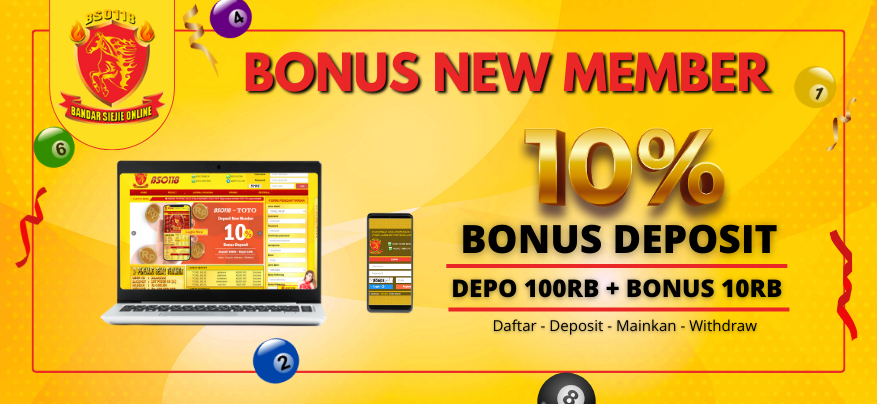 BONUS NEW MEMBER 10%