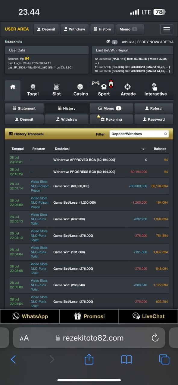 DEPOSIT 500RB WITHDRAW 60.000.000