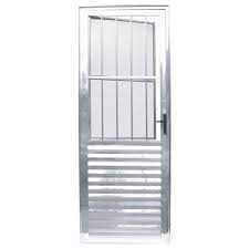 porta de alumínio com janela de vidro