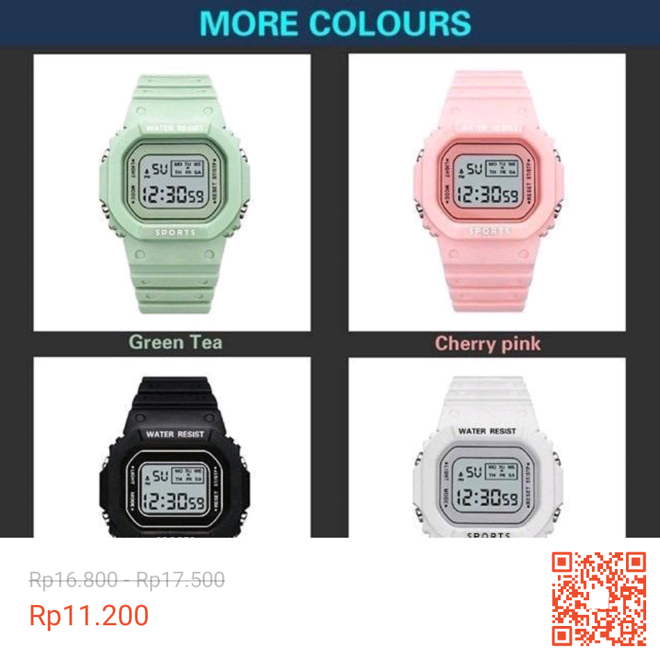 Jam tangan wanita rubber 