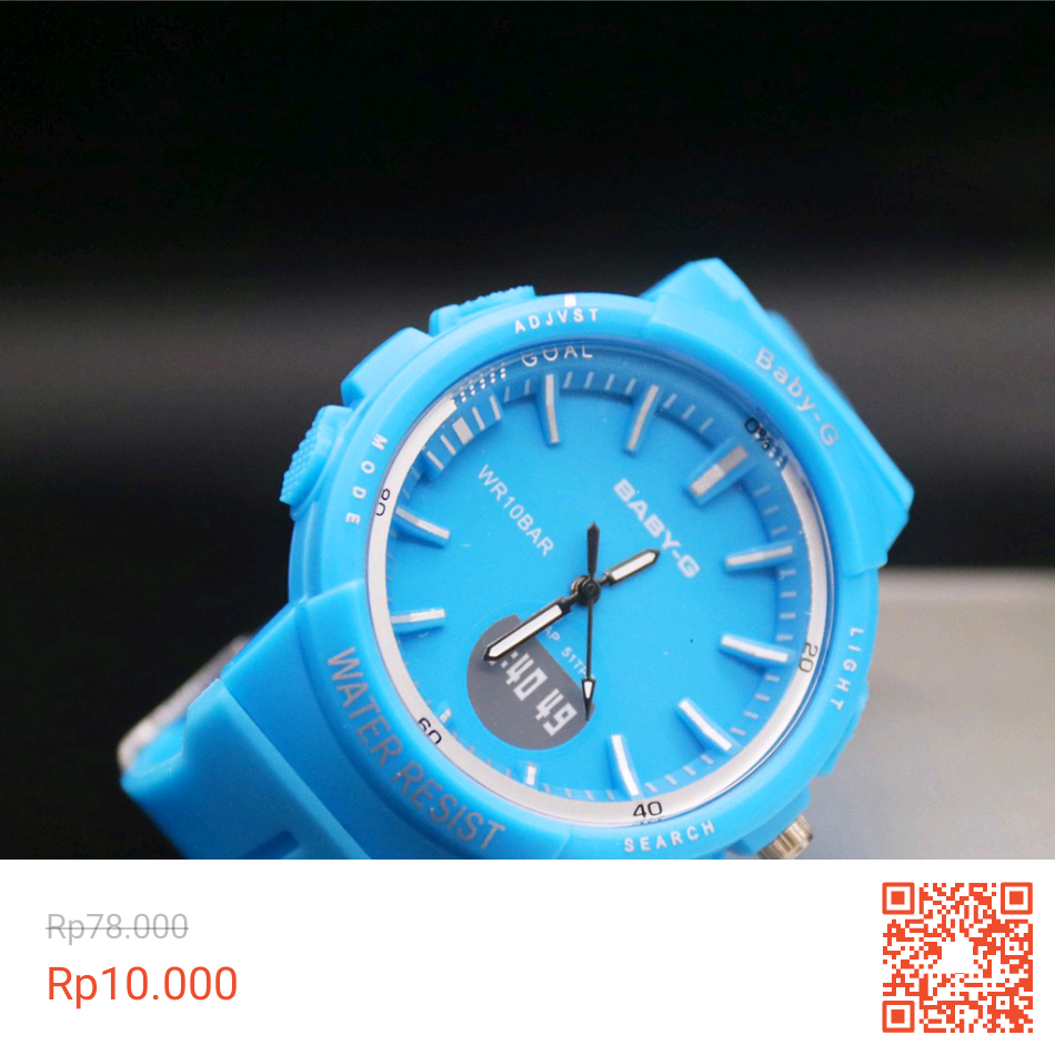Jam tangan warna-warni series 