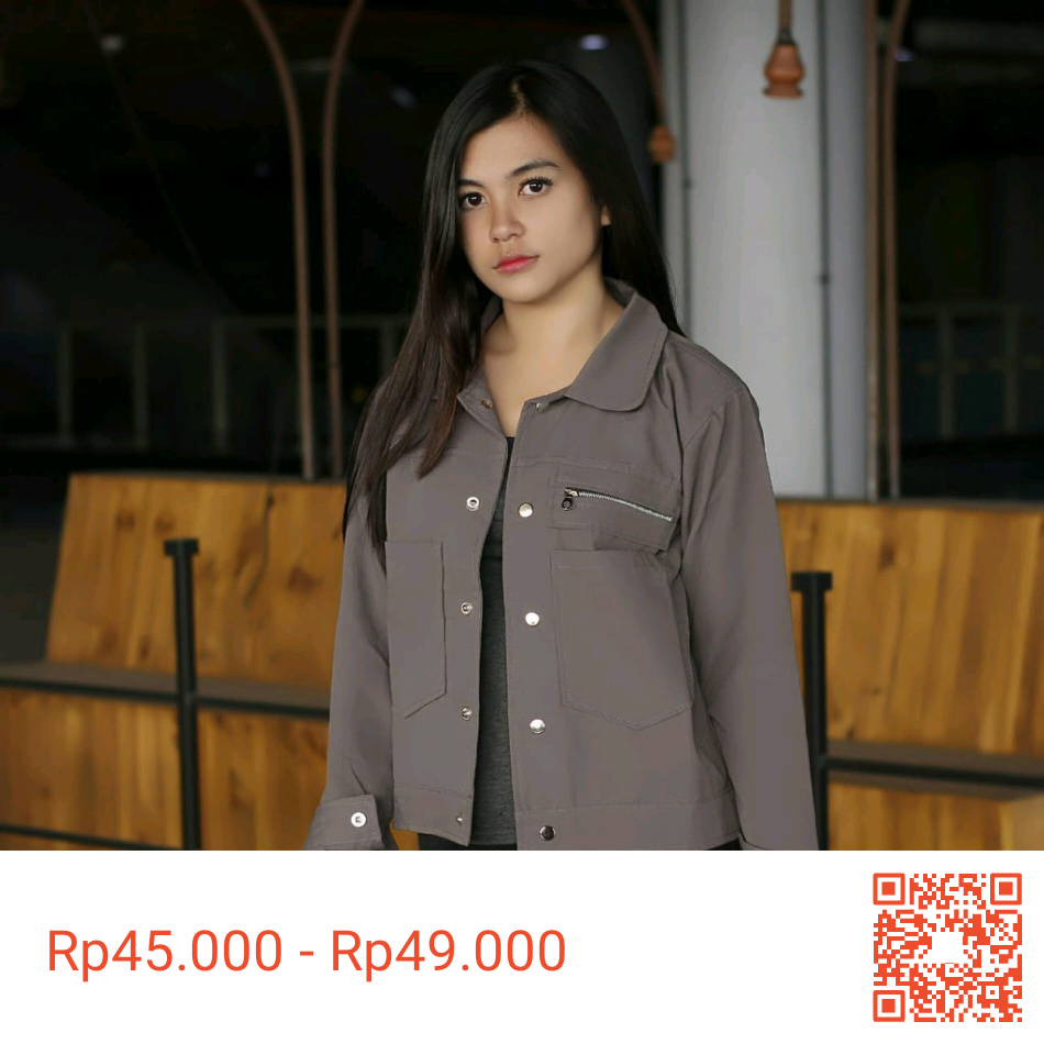 Polan Jaket - Jaket Pocket Zippy Wanita