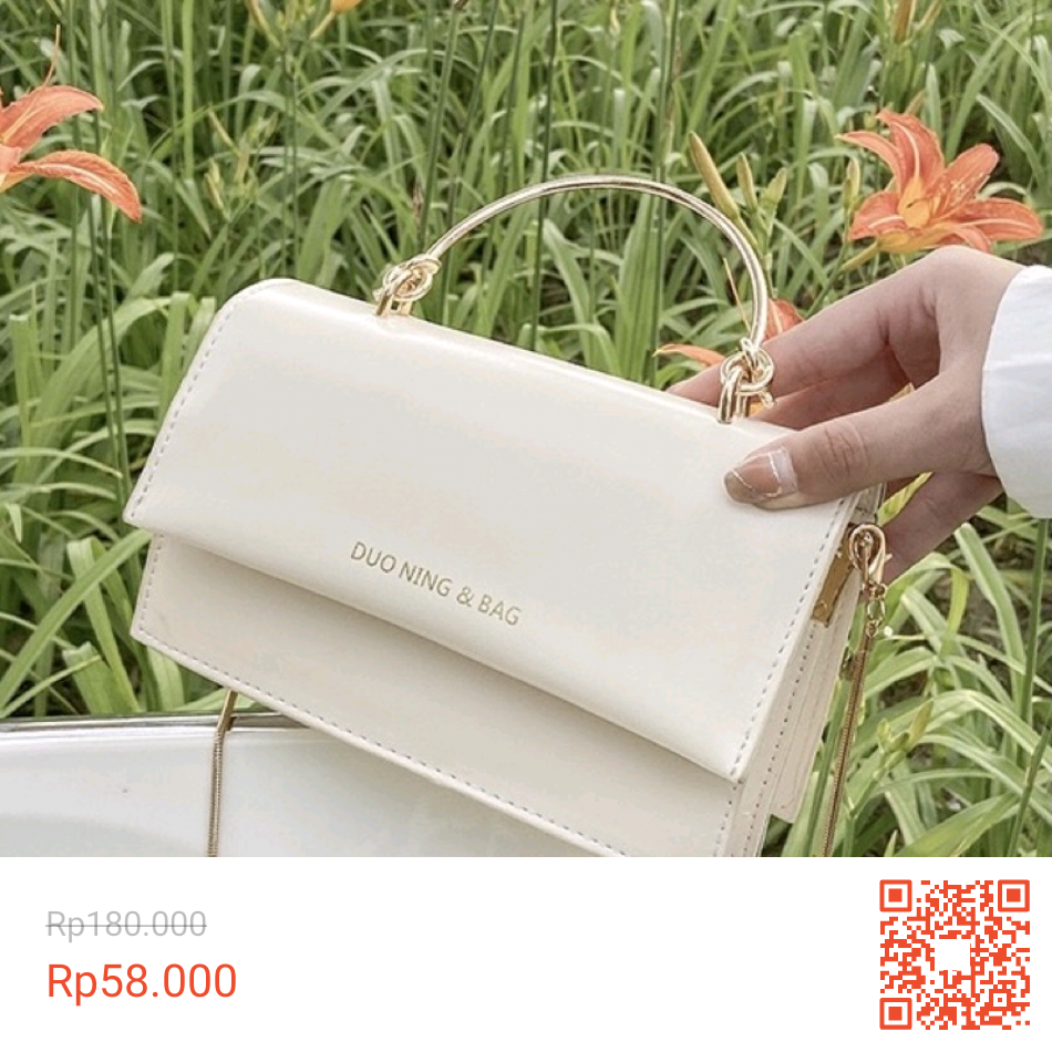 Handbag IMPORT selempang rantai 