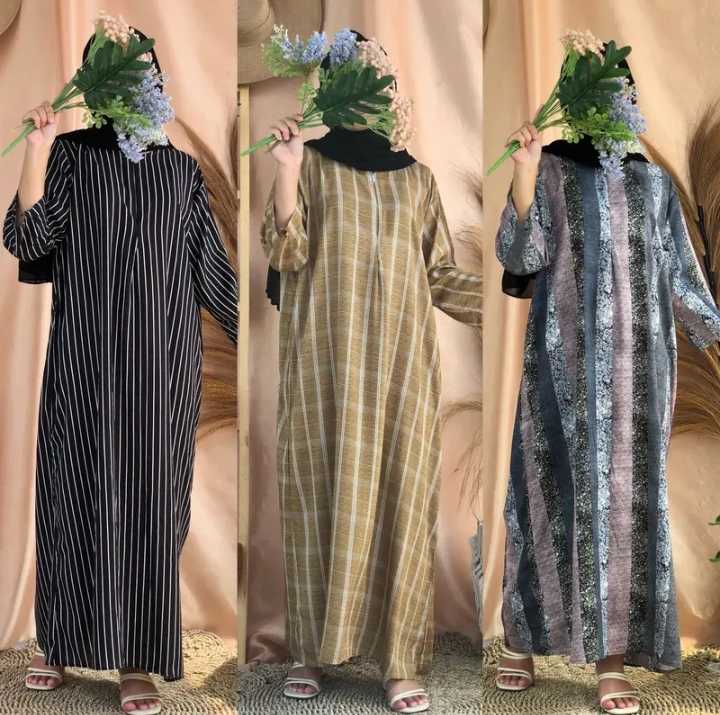 Daster Gamis Rayon Lengan 3/4