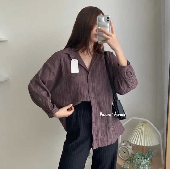Ha-ri Shirt Kemeja Wanita Oversize