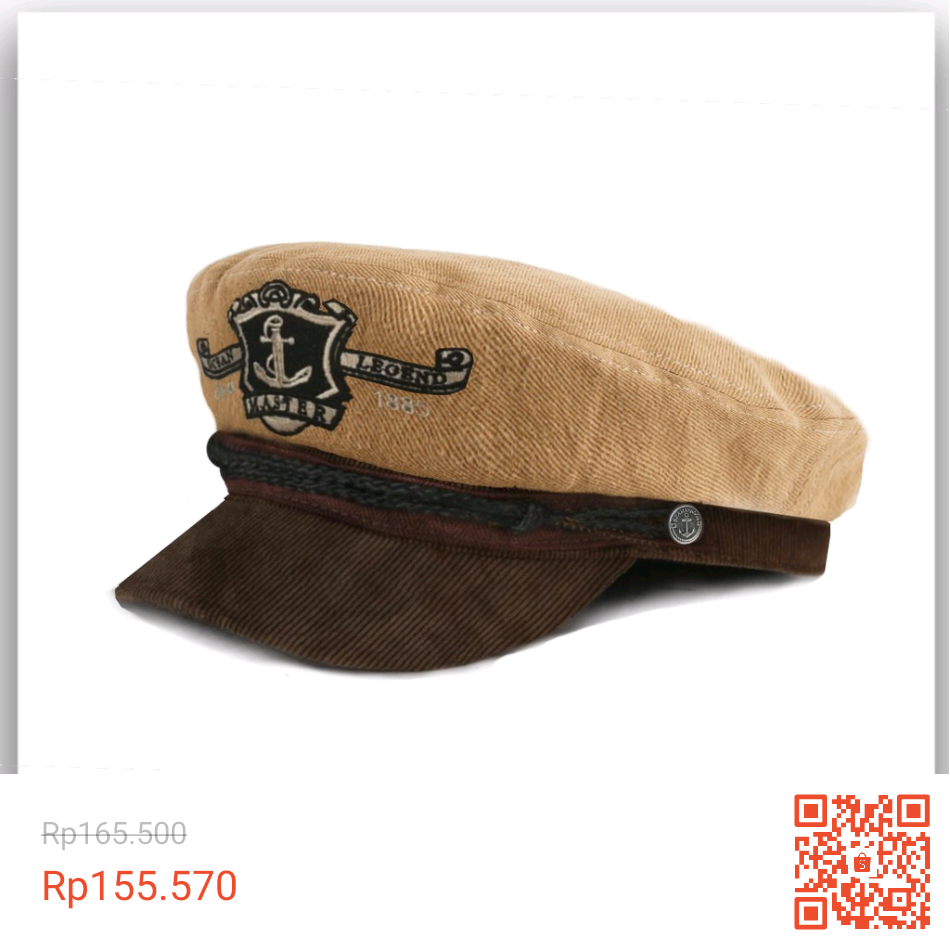 topi pelaut krem