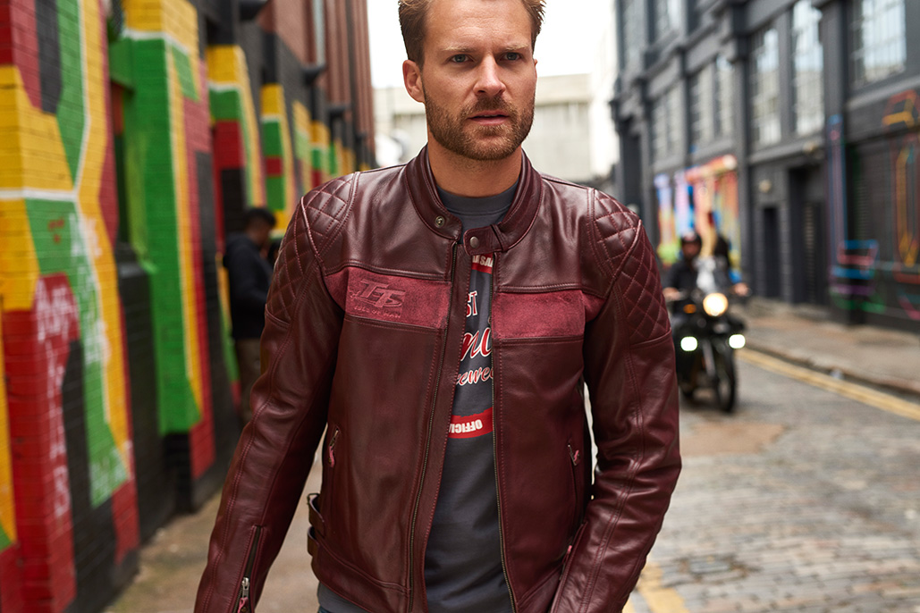 RST Isle of Man TT Brandish Leather Jacket