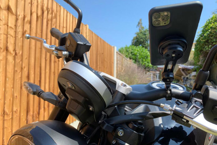 SP Connect Motorcycle phone mount installation and review 