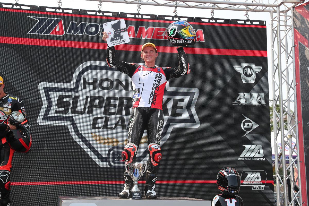 Gagne Crowned 2021 Motoamerica Superbike Champion