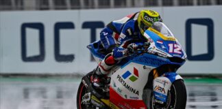 Luthi Leads Bezzecchi On A Rainy Day For Moto2