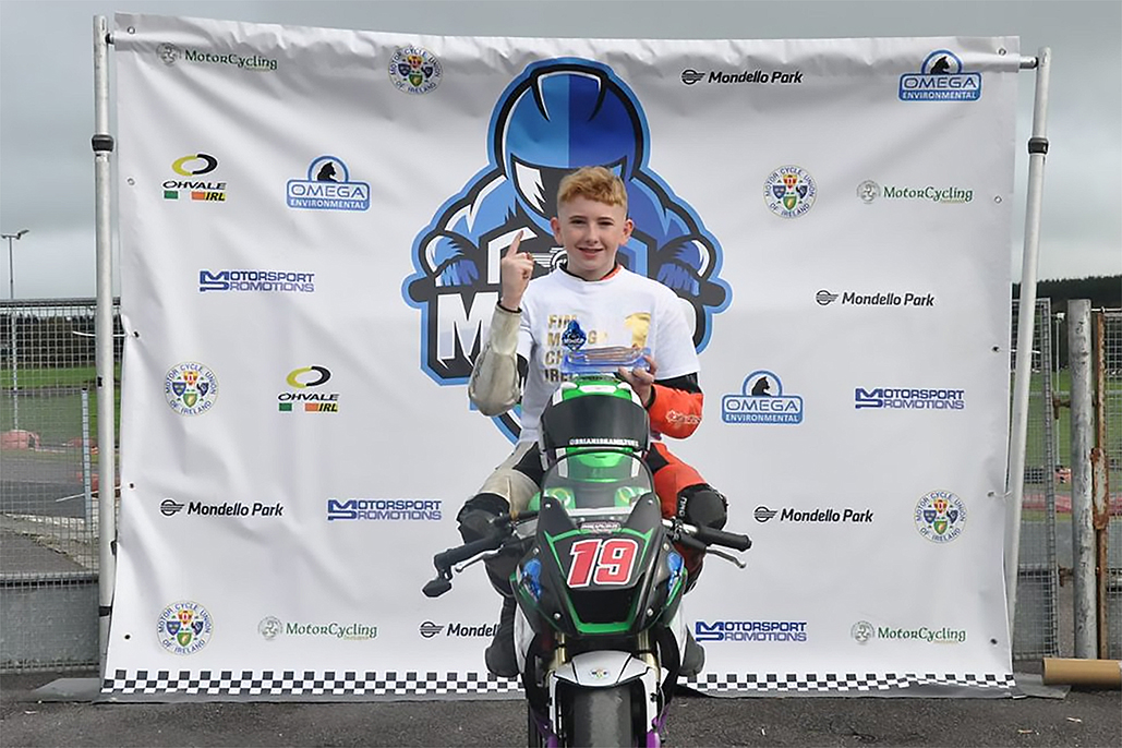 Brian Hamilton crowned FIM MiniGP Ireland Series champion