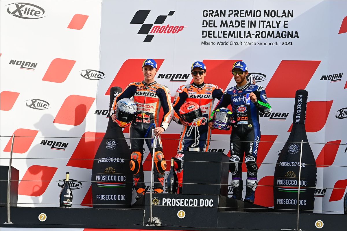 Marquez Leads Repsol Honda 1-2, Pecco Crashes And Quartararo Secures The Crown