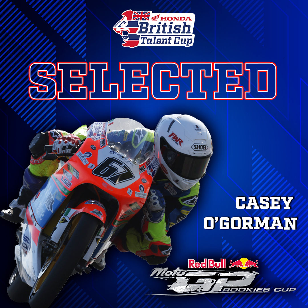 O’gorman Graduates From The Honda British Talent Cup