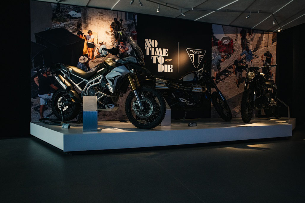 Triumph Factory Visitor Experience Launches New No Time To Die Exhibition