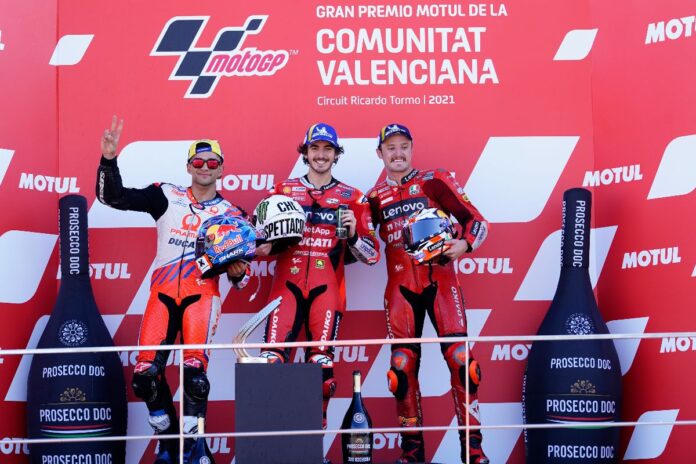 Bagnaia Victorious In Valencia, Rossi Bids Farewell In 10th