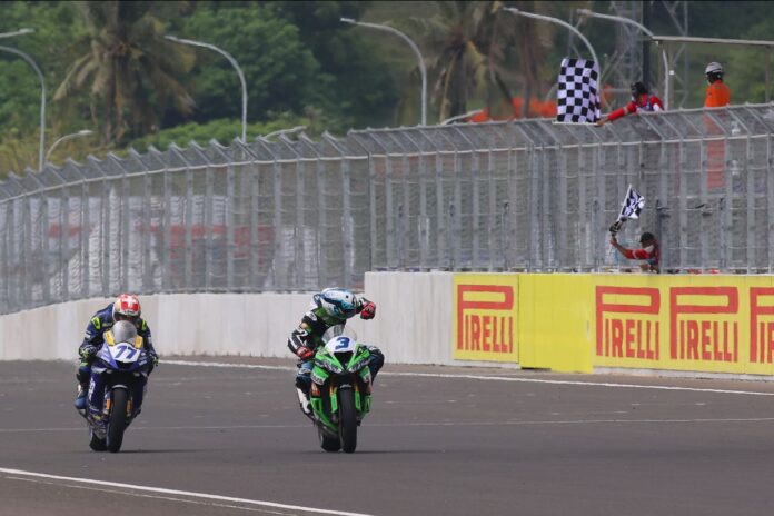 De Rosa takes maiden WorldSSP victory in rain-hit Mandalika Race 1