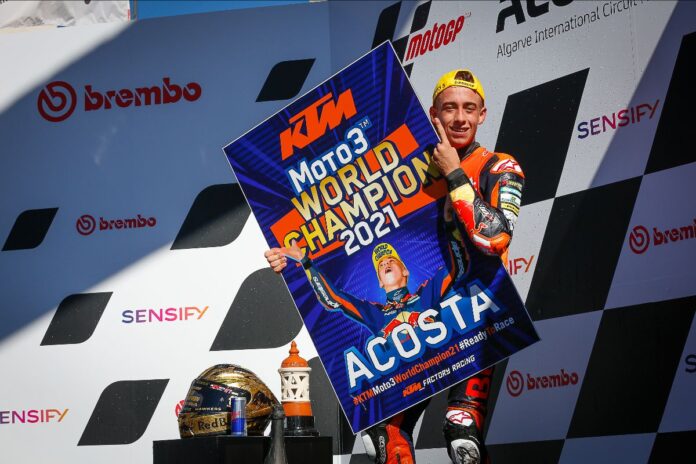 Pedro Acosta is the 2021 FIM Moto3 World Champion 03