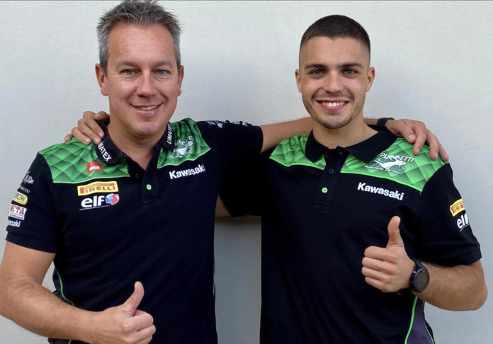 Yari Montella with Kawasaki Puccetti Racing for the 2022 WorldSSP season