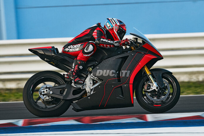 Ducati Motoe Bike Takes To The Track For The First Time On The Misano Circuit