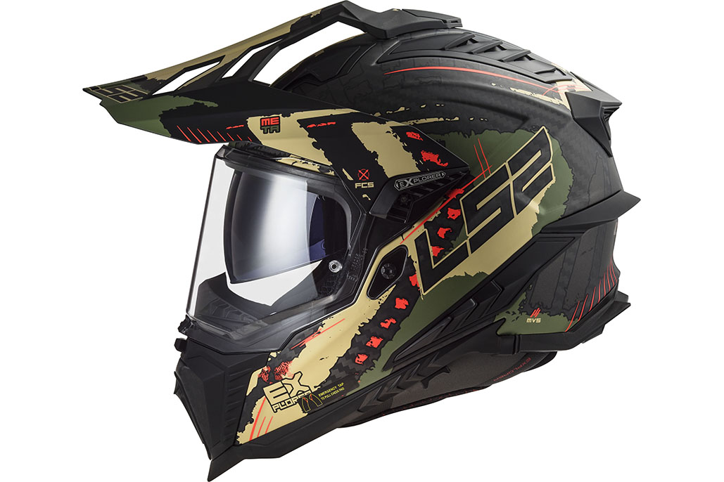 New look for LS2 Carbon adventure sport helmet