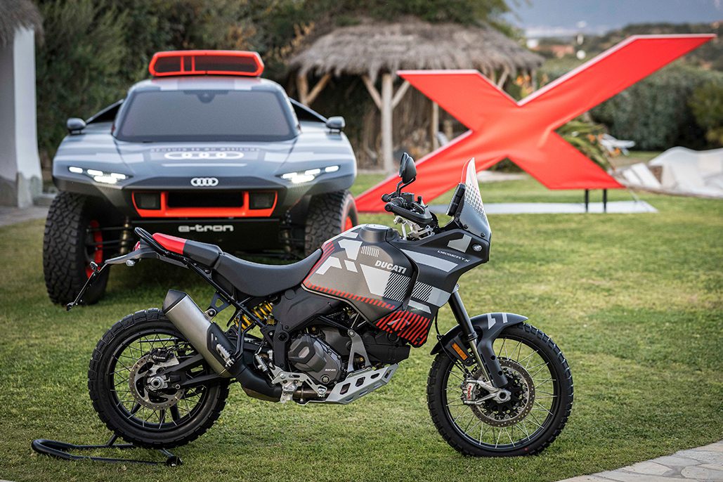 Ducati And Audi Together In Sardinia With Desertx And Rs Q E-tron