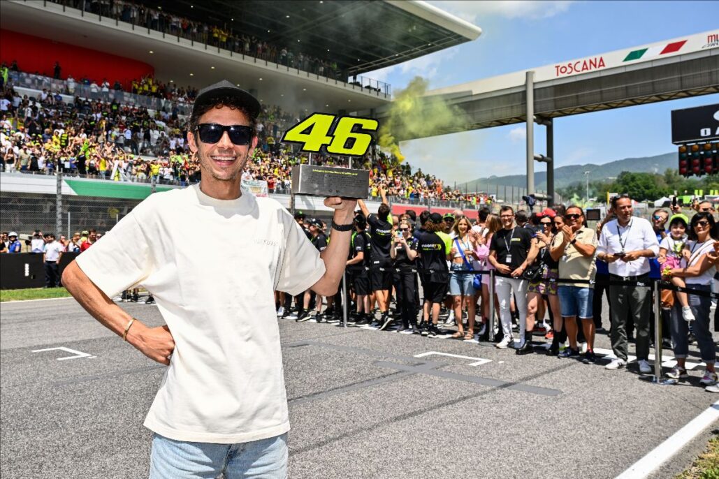 Number 46 retired from MotoGP at Mugello