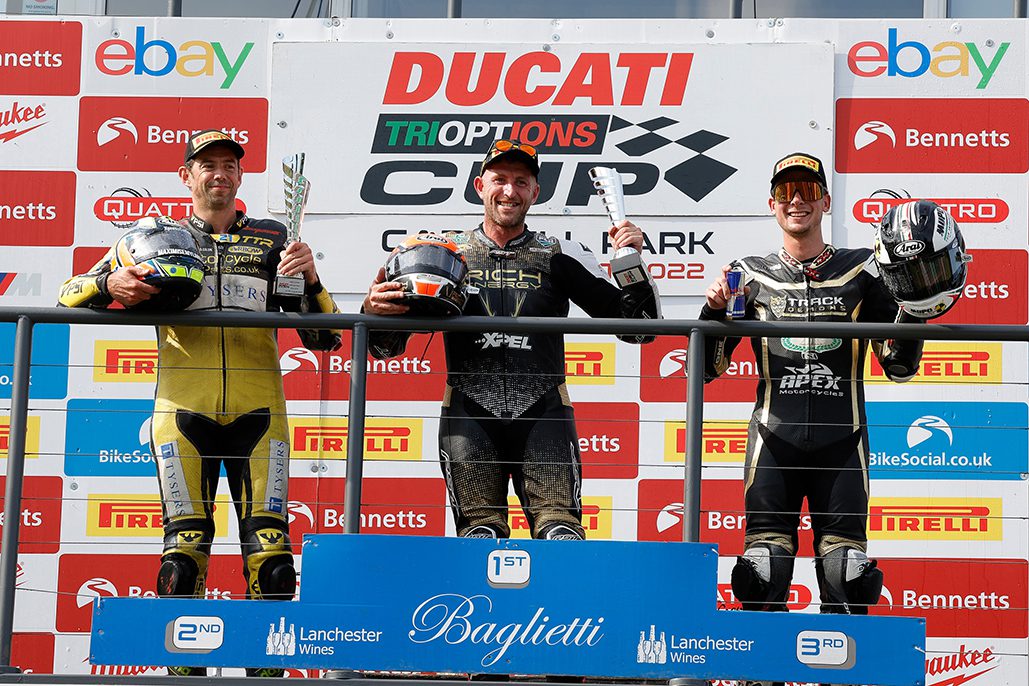 Rich Energy Ducati’s David Shoubridge scores his third double win